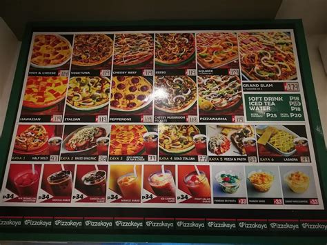 Menu at Pizzakaya SM City of Gensan Foodcourt cafeteria, .